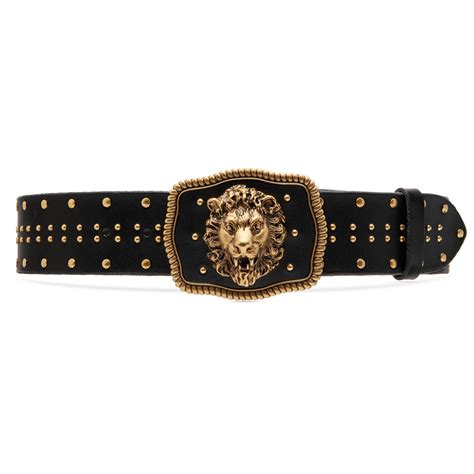 gucci belt with lion|Gucci belt lion head buckle.